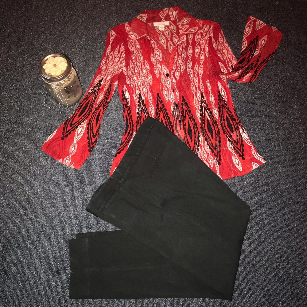Talbot Pants and DressBarn Blouse